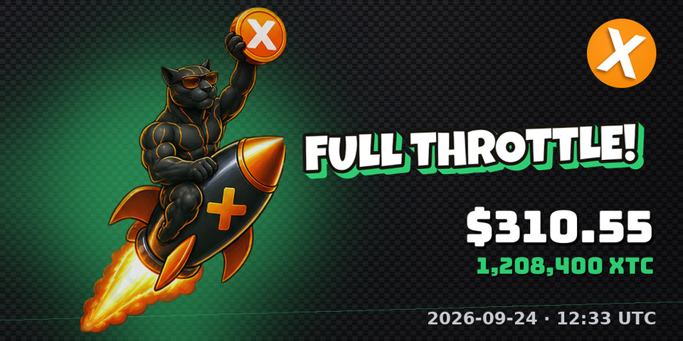 Tier 4 banner: FULL THROTTLE, $310.55, 1,208,400 XTC