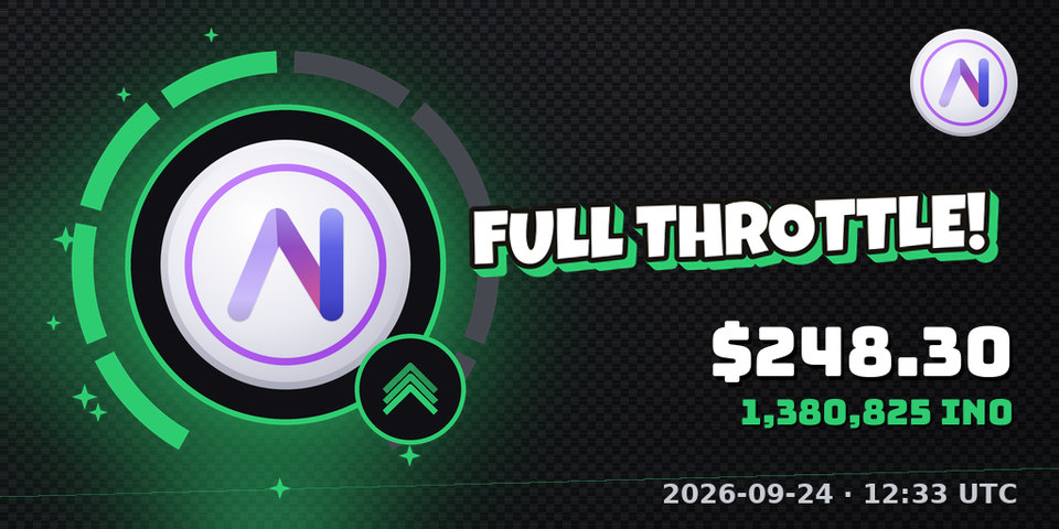 Buy banner in the default colours: FULL THROTTLE, $248.30, 1,380,825 INO