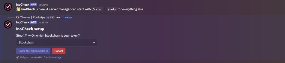Setup step 1: choose the blockchain